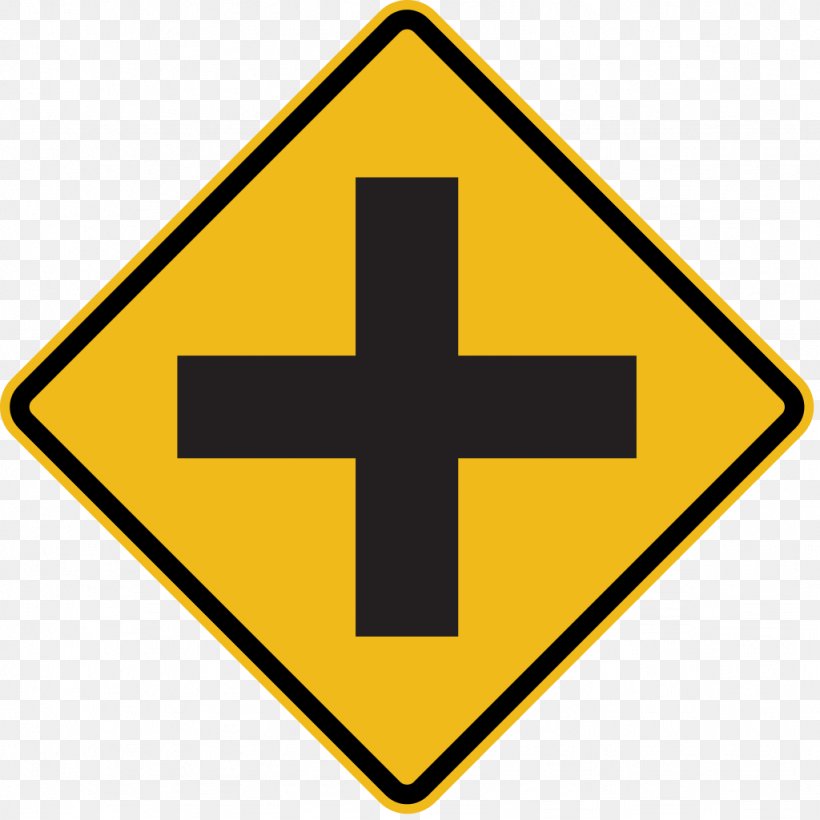 Traffic Sign Intersection Road Warning Sign, PNG, 1024x1024px, Traffic Sign, Area, Brand, Driving, Intersection Download Free