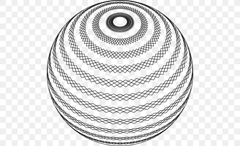 Vector Graphics Spiral Clip Art Line Art, PNG, 500x500px, Spiral, Ball, Black And White, Drawing, Geometry Download Free