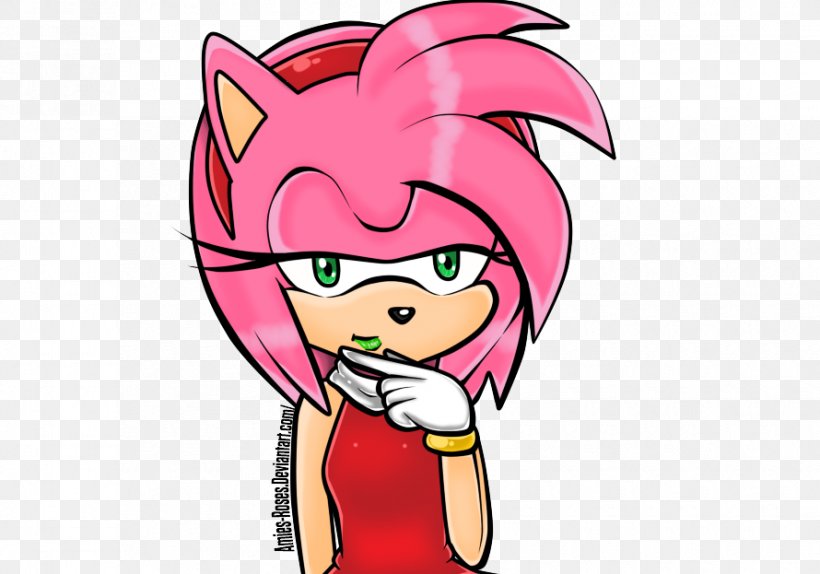 Amy Rose Knuckles The Echidna Tails Sonic The Hedgehog Rouge, PNG, 890x623px, Watercolor, Cartoon, Flower, Frame, Heart Download Free
