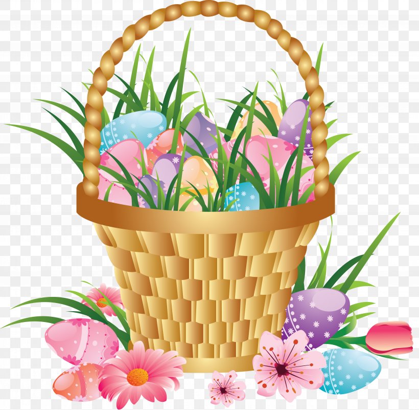 Easter Bunny Easter Egg Clip Art, PNG, 5296x5176px, Easter Bunny, Basket, Cut Flowers, Easter, Easter Basket Download Free