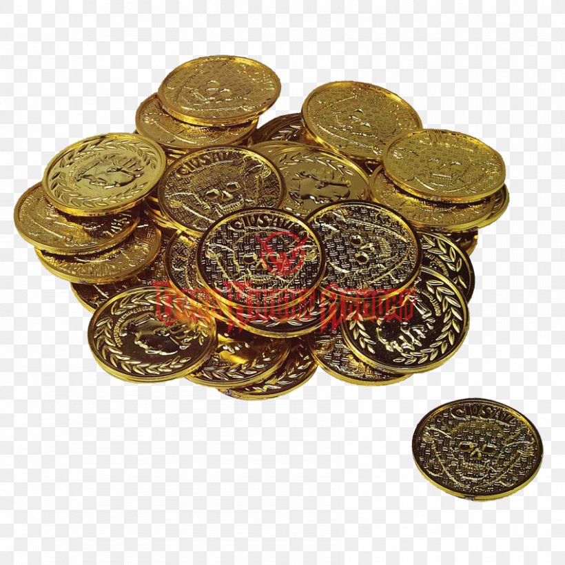 Gold Coin Pirate Coins Piracy, PNG, 850x850px, Coin, Bag, Buried Treasure, Cash, Currency Download Free