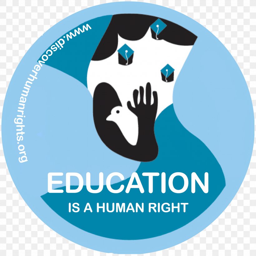 Right To Education Free Education Human Rights, PNG, 3000x3000px, Right To Education, Area, Blue, Brand, Education Download Free