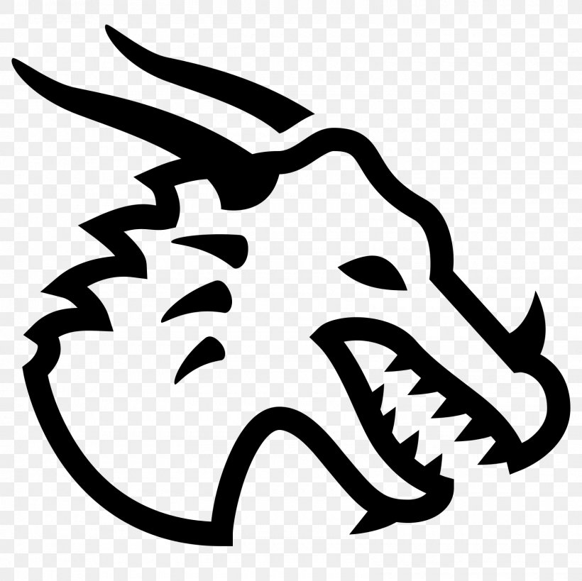 Dragon Vector, PNG, 1600x1600px, Dragon, Android, Artwork, Black, Black And White Download Free