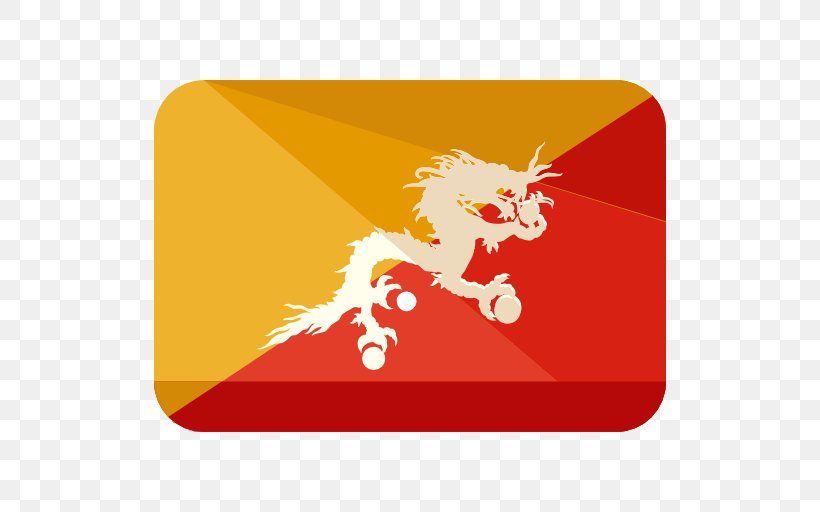 Flag Of Bhutan National Flag Vector Graphics, PNG, 512x512px, Bhutan, Electronic Device, Fictional Character, Flag, Flag Of Bhutan Download Free