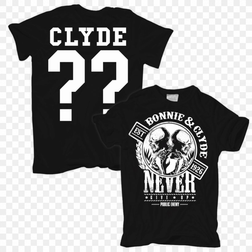 T-shirt Clothing Sleeve Bonnie And Clyde Top, PNG, 1300x1300px, Tshirt, Black, Bonnie And Clyde, Brand, Clothing Download Free