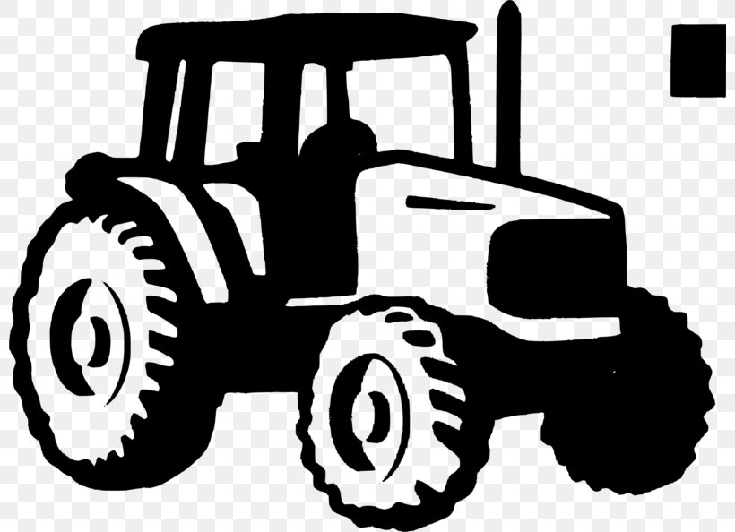 John Deere Tractor Clip Art, PNG, 800x594px, John Deere, Agricultural Machinery, Automotive Design, Automotive Tire, Black And White Download Free