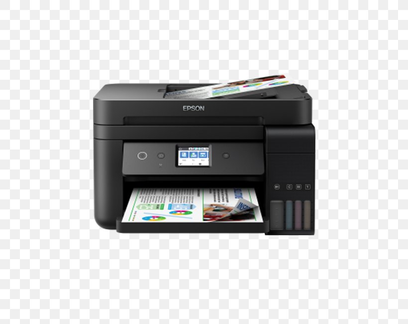 Multi-function Printer Inkjet Printing Epson, PNG, 600x650px, Printer, Automatic Document Feeder, Color Printing, Duplex Printing, Electronic Device Download Free