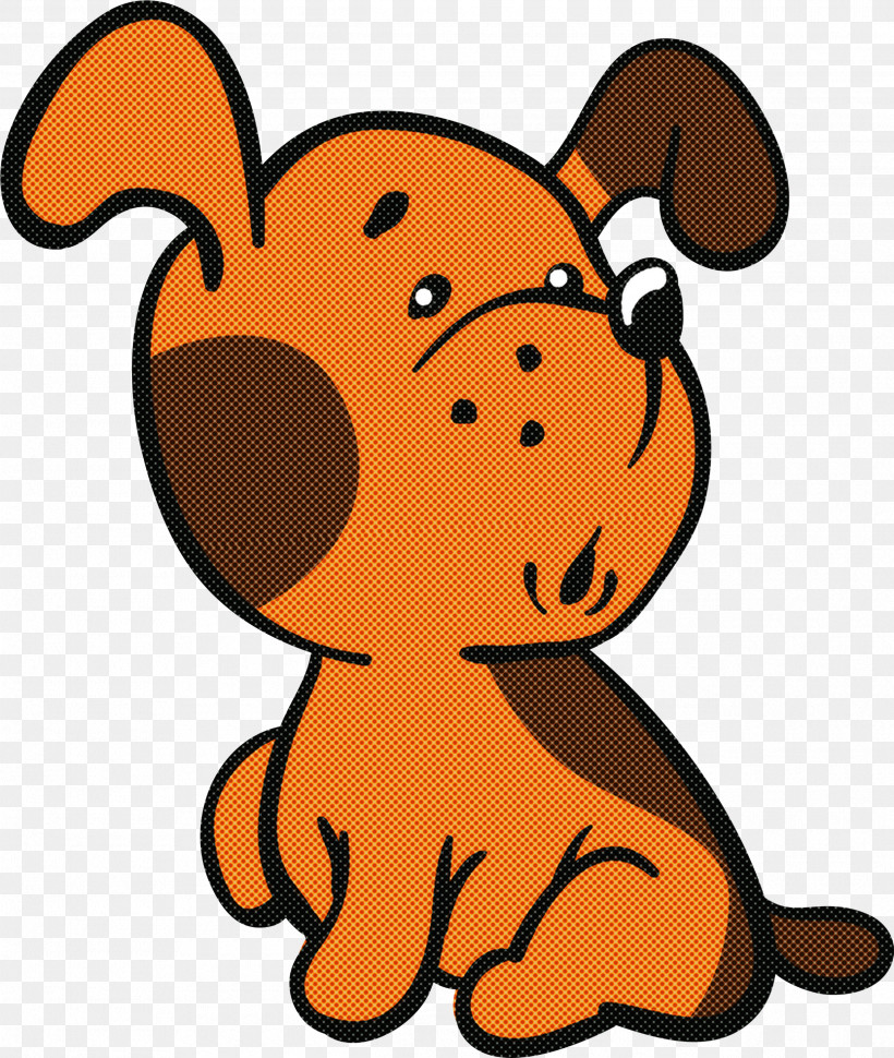 Orange, PNG, 2535x3000px, Cartoon, Animal Figure, Orange, Puppy, Snout Download Free