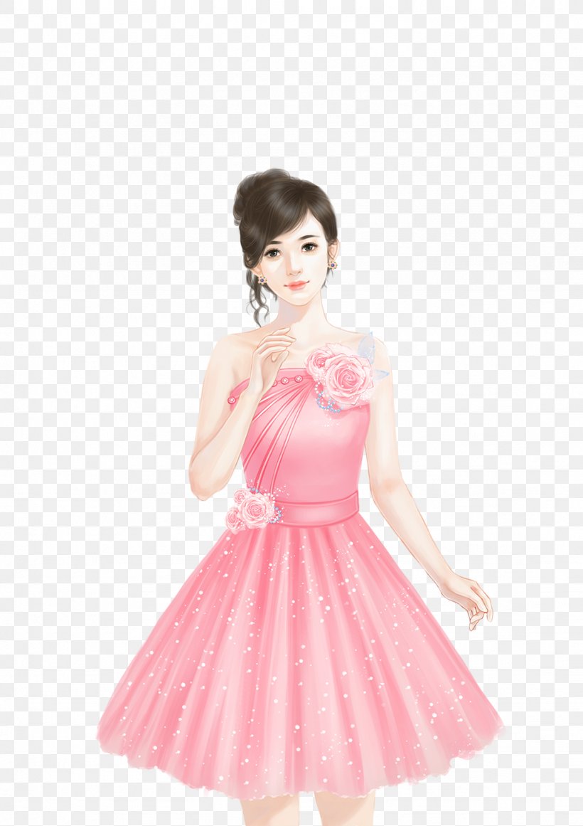 Marilyn Monroes Pink Dress Cocktail Dress, PNG, 1024x1450px, Watercolor, Cartoon, Flower, Frame, Heart Download Free