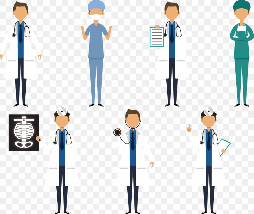 Physician Cartoon Nurse, PNG, 4525x3823px, Physician, Attending Physician, Business, Cartoon, Communication Download Free