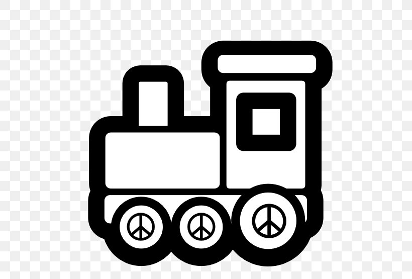Toy Trains & Train Sets Rail Transport Black And White Clip Art, PNG, 555x555px, Train, Area, Black, Black And White, Brand Download Free