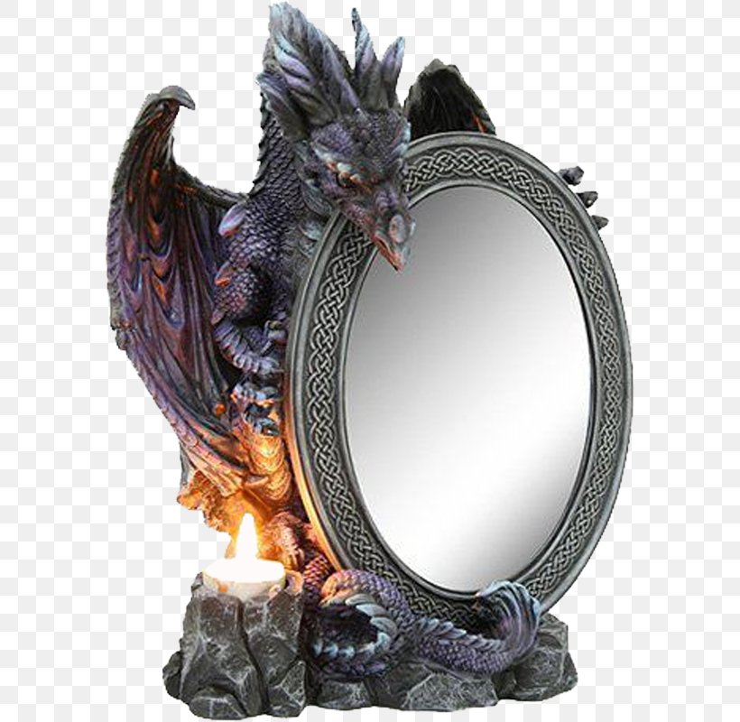 Dragon Ying Yang Mirror Fantasy Legendary Creature, PNG, 800x800px, Watercolor, Cartoon, Flower, Frame, Heart Download Free