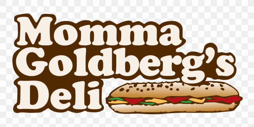 Hot Dog Momma Goldberg's Deli Junk Food Cheeseburger Logo, PNG, 1200x600px, Hot Dog, Brand, Cheeseburger, Cuisine, Dog Download Free