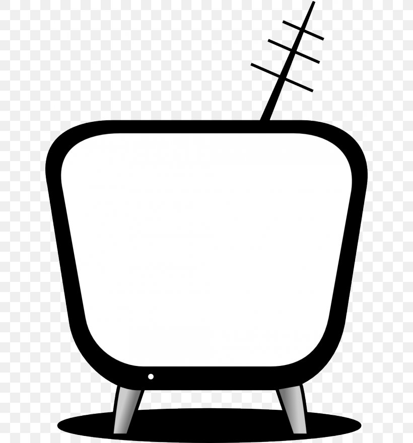 Television Free-to-air Clip Art, PNG, 640x880px, Television, Area, Black And White, Chair, Free Content Download Free