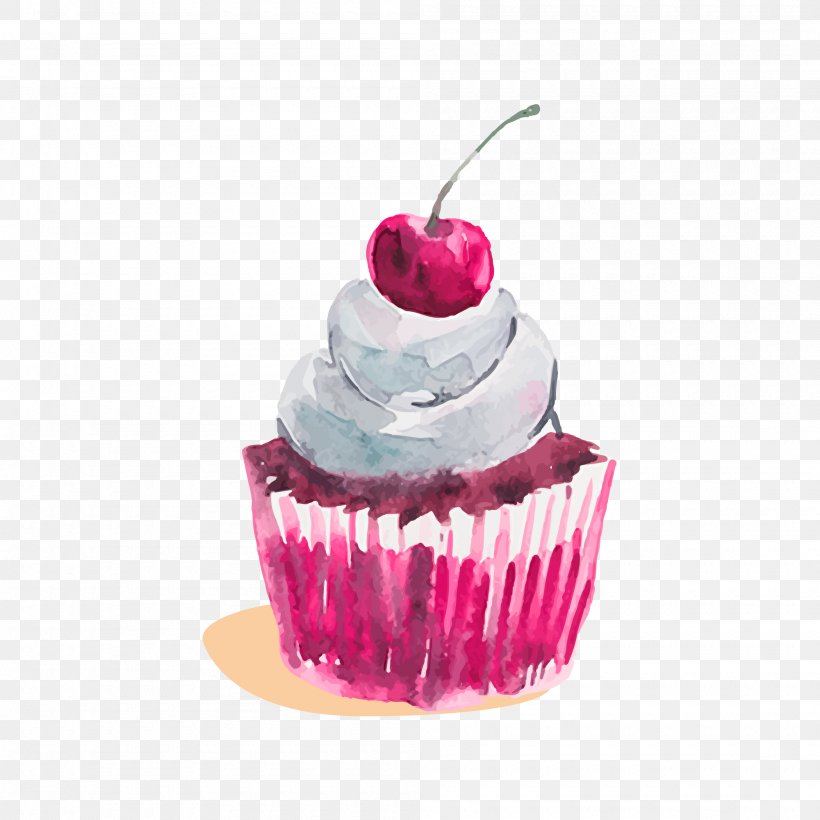 Cupcake Bakery Icing Cafe, PNG, 2000x2000px, Cupcake, Baker, Bakery, Biscuit, Buttercream Download Free