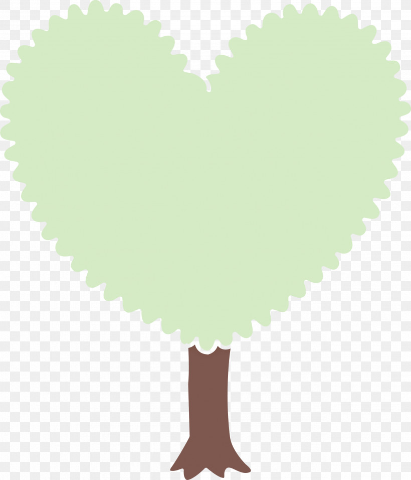 Green Heart Leaf Tree Heart, PNG, 2572x3000px, Cartoon Tree, Abstract Tree, Green, Heart, Leaf Download Free