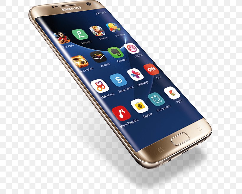 Samsung GALAXY S7 Edge Telephone Smartphone Computer, PNG, 627x656px, Samsung Galaxy S7 Edge, Android, Android Nougat, Cellular Network, Communication Device Download Free