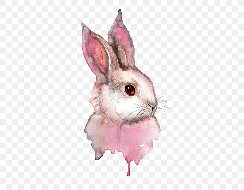 Watercolor Painting Art Rabbit, PNG, 404x640px, Watercolor Painting, Art, Domestic Rabbit, Drawing, Easter Bunny Download Free