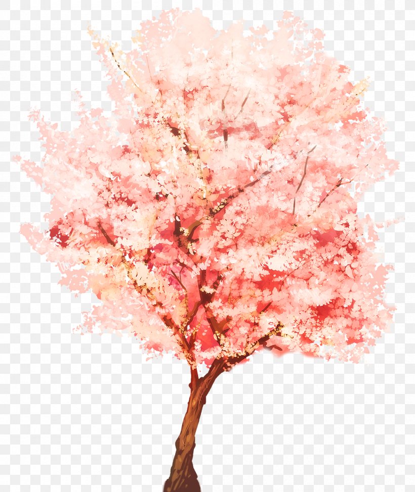 Tree SketchUp Plant Webtoon Watercolor Painting, PNG, 1000x1189px, Tree, Blossom, Branch, Cherry Blossom, Course Download Free