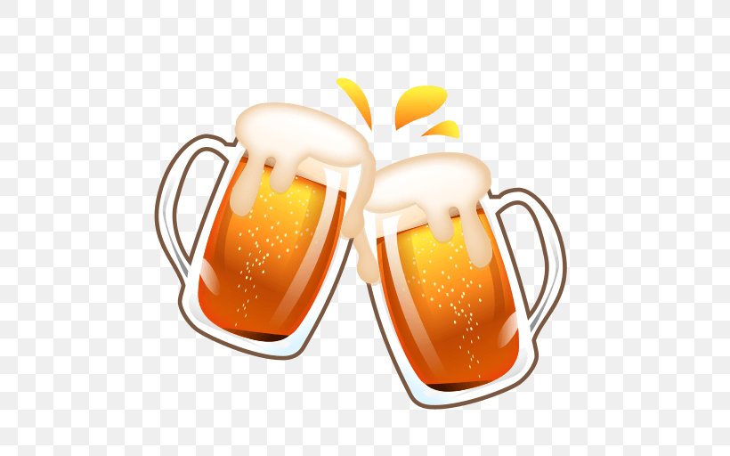 Emoji Beer Smiley Emoticon Symbol, PNG, 512x512px, Emoji, Beer, Beer Glasses, Cup, Drink Download Free