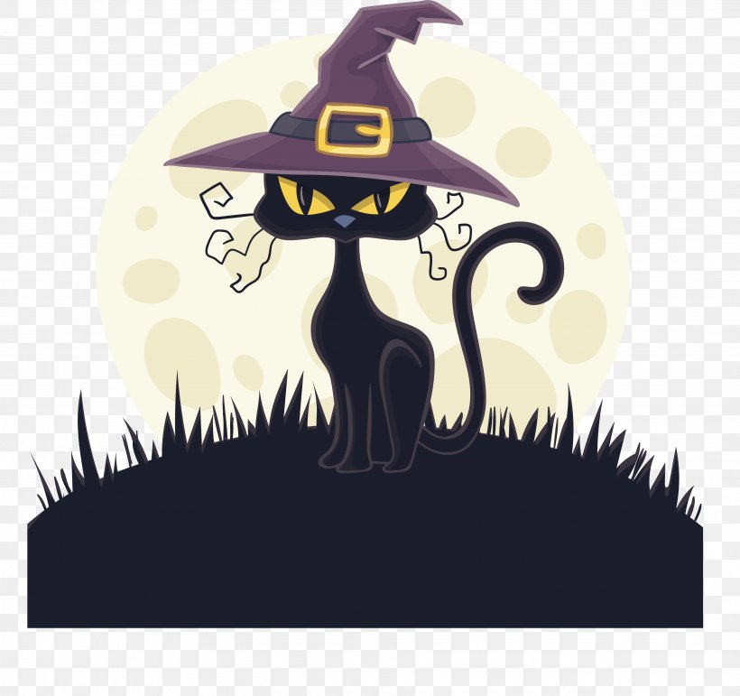 Cat Witch Hat Witch Hat, PNG, 3653x3435px, Cat, Art, Black Cat, Carnivoran, Cat Like Mammal Download Free
