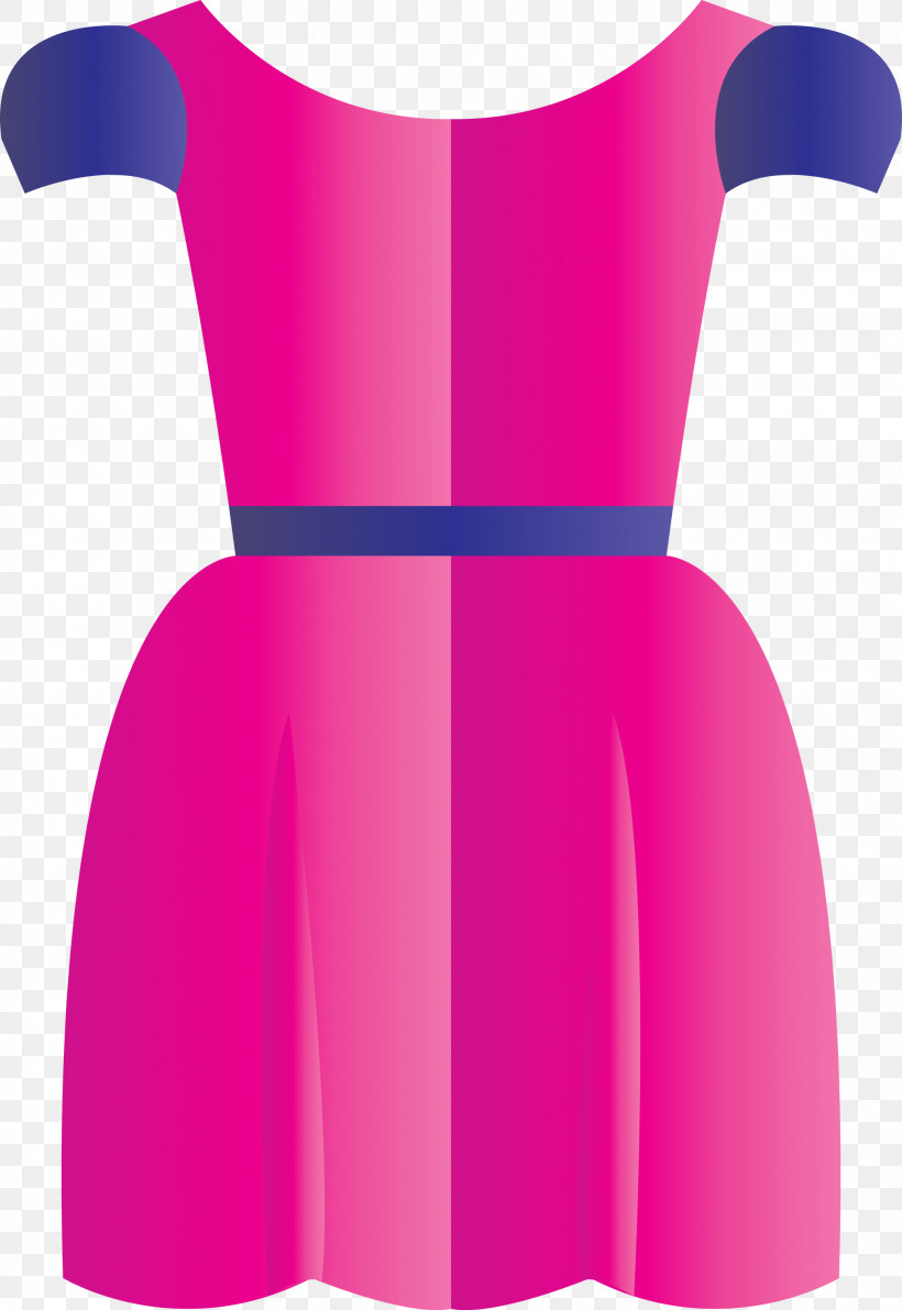 Clothing Pink Dress Day Dress Magenta, PNG, 2064x3000px, Watercolor Dress, Clothing, Cocktail Dress, Costume, Day Dress Download Free