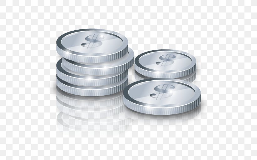 Silver Coin, PNG, 512x512px, Coin, Business, Cash, Finance, Gold Coin Download Free