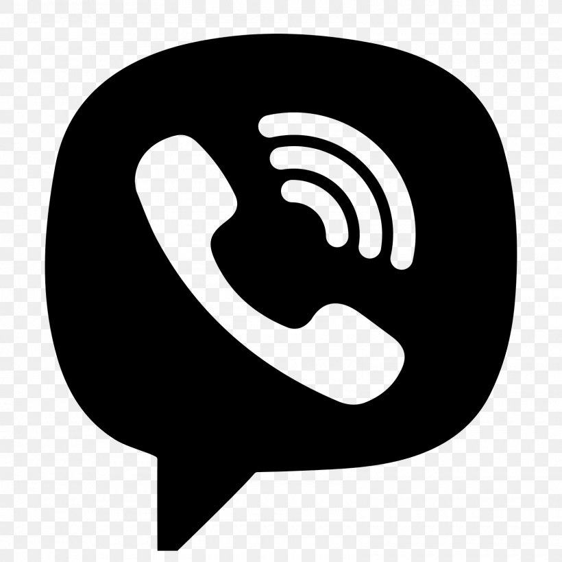 Viber Telephone Call, PNG, 1600x1600px, Viber, Black And White, Computer Software, Iphone, Logo Download Free