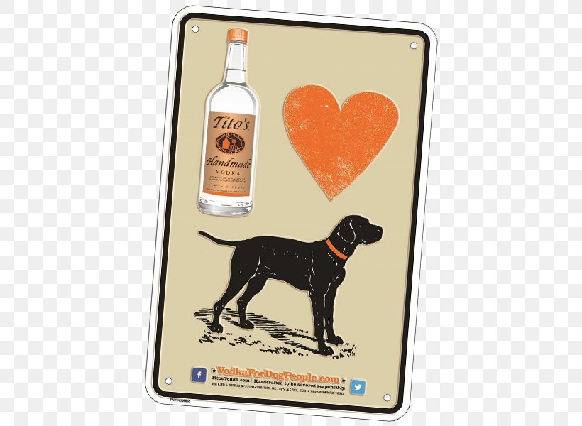 Dog Tito's Vodka Liqueur Animal, PNG, 600x600px, Dog, Animal, Beer, Bottle, Craft Download Free