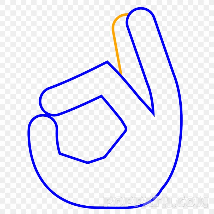 OK Drawing Middle Finger The Finger, PNG, 1000x1000px, Drawing, Area, Crossed Fingers, Finger, Hand Download Free