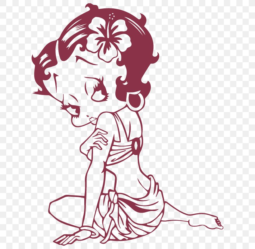 Betty Boop Coloring Book Image Tattoo Colouring Pages, PNG, 800x800px,  Watercolor, Cartoon, Flower, Frame, Heart Download