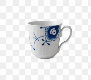 Mug - Mug Teacup Royal Copenhagen Saucer Handle PNG