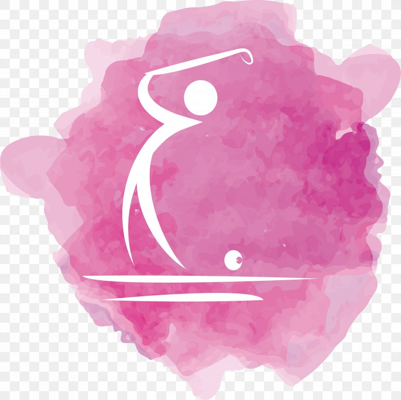 Watercolor Painting Logo Golf, PNG, 4408x4400px, Watercolor Painting, Designer, Exposure, Golf, Golf Club Download Free