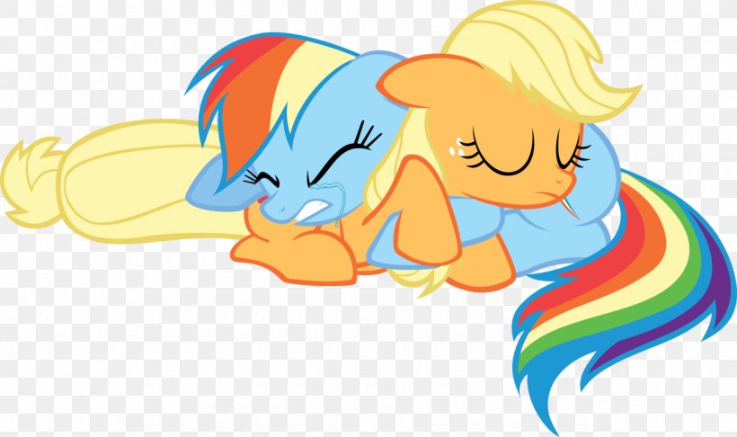 Applejack Rainbow Dash Fluttershy Pony Hug, PNG, 1280x760px, Applejack, Art, Cartoon, Deviantart, Ear Download Free