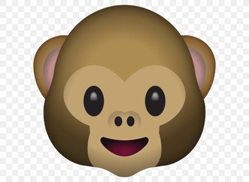 Emoji Monkey Sticker Meaning Text Messaging, PNG, 600x600px, Emoji, Emoji Movie, Emoticon, Face With Tears Of Joy Emoji, Head Download Free