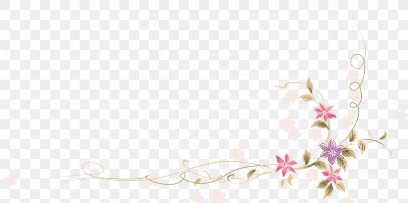 Floral Design Flower Illuminated Manuscript Gloss Blossom, PNG, 2496x1244px, Floral Design, Blossom, Branch, Cherry Blossom, Color Download Free