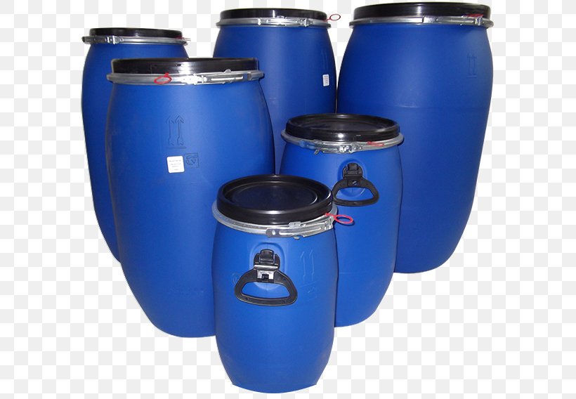 Plastic Drum High-density Polyethylene Barrel, PNG, 600x568px, Plastic, Barrel, Cobalt Blue, Container, Cylinder Download Free