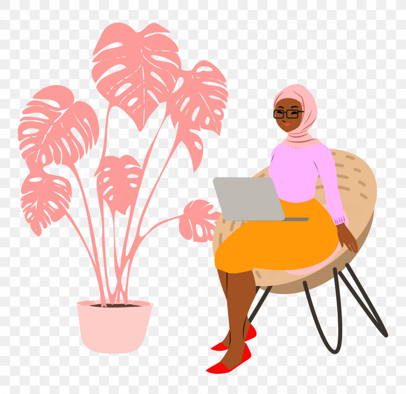 Alone Time Lady Computer, PNG, 2500x2432px, Alone Time, Chair, Computer, Creative Professional, Creative Work Download Free