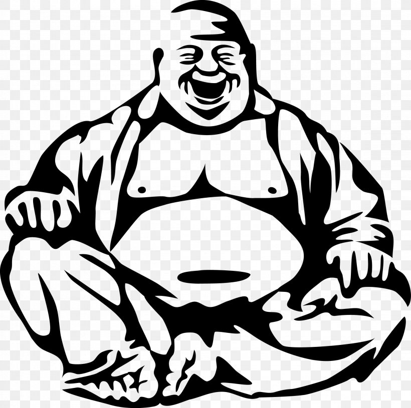 Buddhism Budai Buddhahood Clip Art, PNG, 2311x2297px, Buddhism, Art, Artwork, Bhikkhu, Black Download Free