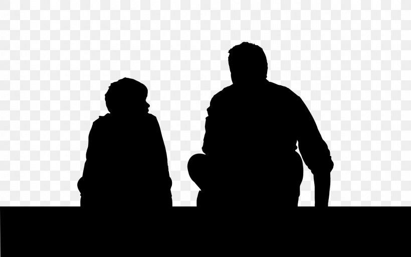 Father Son Child Silhouette Clip Art, PNG, 1920x1200px, Father, Black And White, Child, Communication, Conversation Download Free