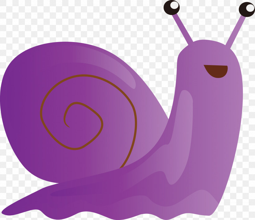 Snails And Slugs Snail Violet Purple Sea Snail, PNG, 2999x2587px, Watercolor Snail, Insect, Purple, Sea Snail, Slug Download Free