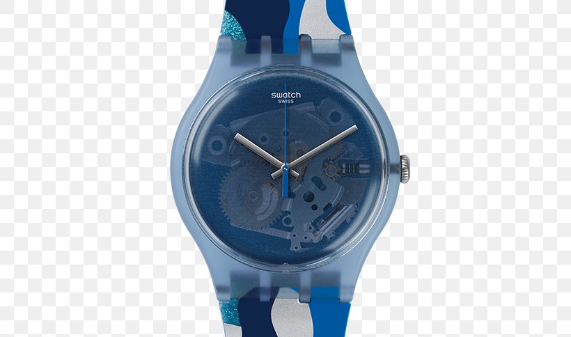 Blue Swatch Nancy Rue St. Georges The Swatch Group, PNG, 670x484px, Blue, Brand, Chronograph, Clock, Electric Blue Download Free