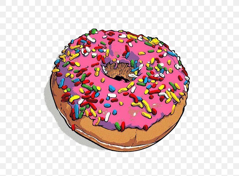 Donuts Homer Simpson Pop Art Food, PNG, 604x604px, Donuts, Art, Art Exhibition, Artist, Baked Goods Download Free