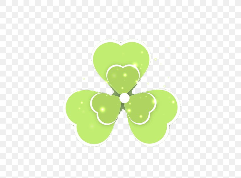 Green Leaf Computer File, PNG, 605x605px, Green, Clover, Gratis, Heart, Leaf Download Free