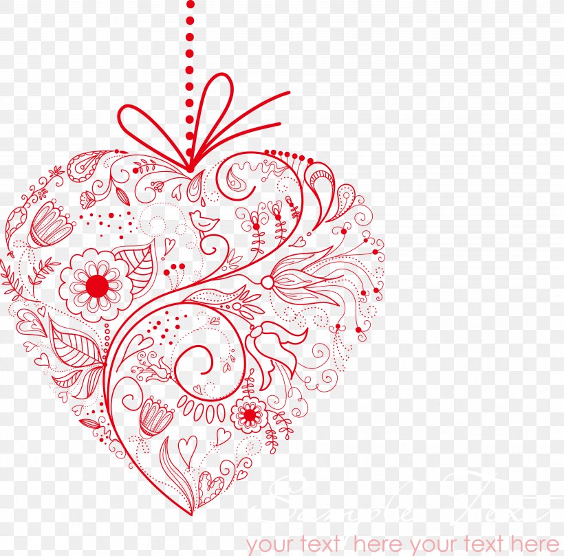 Valentines Day Heart Royalty-free Illustration, PNG, 4070x4017px, Watercolor, Cartoon, Flower, Frame, Heart Download Free