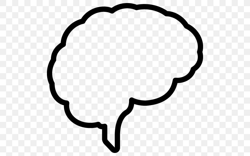 Outline Of The Human Brain Neuroscience Neuroimaging, PNG, 512x512px, Outline Of The Human Brain, Art, Black, Black And White, Brain Download Free