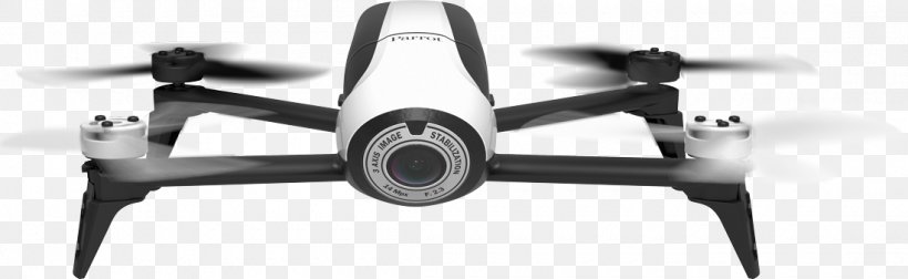 Parrot Bebop Drone Parrot Bebop 2 Parrot AR.Drone Quadcopter Unmanned Aerial Vehicle, PNG, 1100x339px, Parrot Bebop Drone, Aircraft, Black And White, Camera, Dji Spark Download Free