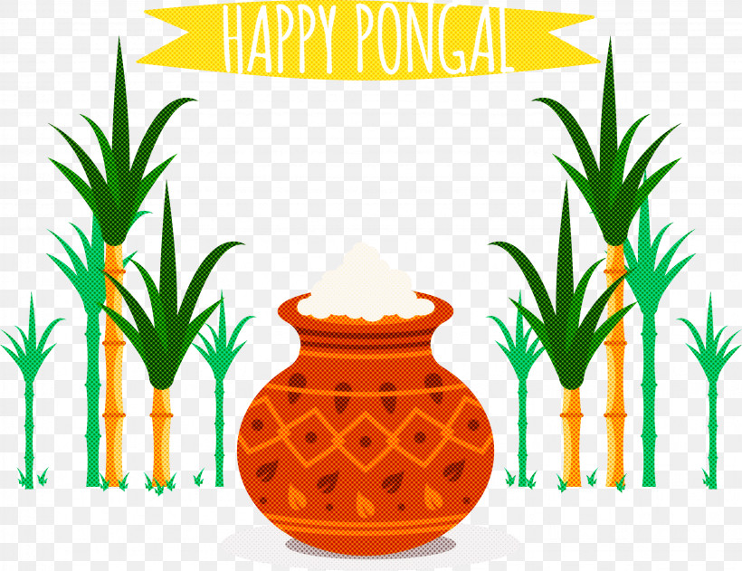 Pongal, PNG, 3268x2516px, Pongal, Flowerpot, Houseplant, Pineapple, Pineapples Download Free