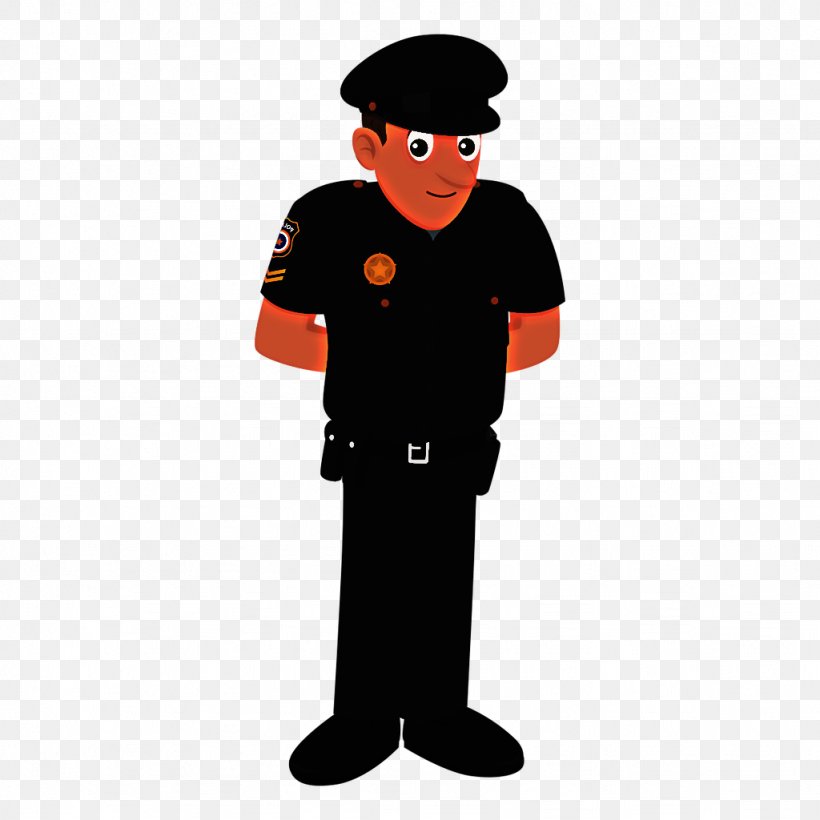 Standing Uniform Cartoon Official Headgear, PNG, 1024x1024px, Standing, Cartoon, Headgear, Official, Police Download Free