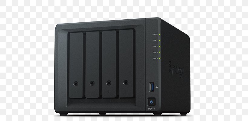 Synology DS118 1-Bay NAS Network Storage Systems Synology Inc. Computer Servers NAS Server Casing Synology DiskStation DS418Play, PNG, 668x400px, Network Storage Systems, Central Processing Unit, Computer Case, Computer Data Storage, Computer Network Download Free
